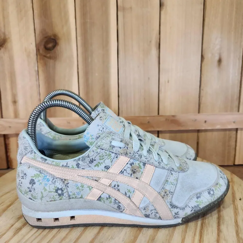 ASICS Onitsuka Tiger Ultimate 81 Shoes Womens 6 Floral Leather Sneakers